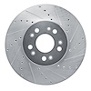 631-63023R Drilled/Slotted Brake Rotor [Silver], 1991-1999 Mercedes-Benz, Position: Front Right - image 1