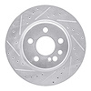 631-63024L Drilled/Slotted Brake Rotor [Silver], 1992-1999 Mercedes-Benz, Position: Rear Left - image 1
