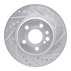 631-63024R Drilled/Slotted Brake Rotor [Silver], 1992-1999 Mercedes-Benz, Position: Rear Right