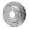 631-63025L Drilled/Slotted Brake Rotor [Silver], 1992-1994 Mercedes-Benz, Position: Rear Left - image 2
