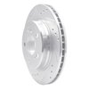 631-63026L Drilled/Slotted Brake Rotor [Silver], 1992-1995 Mercedes-Benz, Position: Rear Left - image 2