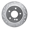 631-63027L Drilled/Slotted Brake Rotor [Silver], 1994-1998 Mercedes-Benz, Position: Rear Left - image 1