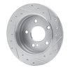 631-63027L Drilled/Slotted Brake Rotor [Silver], 1994-1998 Mercedes-Benz, Position: Rear Left - image 4