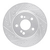 631-63030L Drilled/Slotted Brake Rotor [Silver], 1993-2002 Mercedes-Benz, Position: Rear Left - image 1