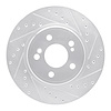 631-63030R Drilled/Slotted Brake Rotor [Silver], 1993-2002 Mercedes-Benz, Position: Rear Right - image 1