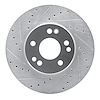 631-63031L Drilled/Slotted Brake Rotor [Silver], 1990-1995 Mercedes-Benz, Position: Front Left - image 1
