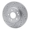 631-63031L Drilled/Slotted Brake Rotor [Silver], 1990-1995 Mercedes-Benz, Position: Front Left - image 2