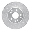 631-63031R Drilled/Slotted Brake Rotor [Silver], 1990-1995 Mercedes-Benz, Position: Front Right - image 1