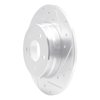 631-63032R Drilled/Slotted Brake Rotor [Silver], 1994-2011 Mercedes-Benz, Position: Rear Right - image 2