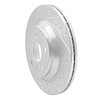631-63034L Drilled/Slotted Brake Rotor [Silver], 2000-2006 Mercedes-Benz, Position: Rear Left - image 1