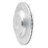 631-63034R Drilled/Slotted Brake Rotor [Silver], 2000-2006 Mercedes-Benz, Position: Rear Right - image 1