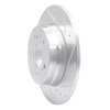 631-63035R Drilled/Slotted Brake Rotor [Silver], 1996-1998 Mercedes-Benz, Position: Rear Right - image 2