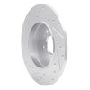 631-63035R Drilled/Slotted Brake Rotor [Silver], 1996-1998 Mercedes-Benz, Position: Rear Right - image 4