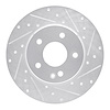 631-63036R Drilled/Slotted Brake Rotor [Silver], 1997-1998 Mercedes-Benz, Position: Front Right - image 1