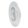 631-63037R Drilled/Slotted Brake Rotor [Silver], 1998-2003 Mercedes-Benz, Position: Rear Right - image 4