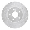 631-63040R Drilled/Slotted Brake Rotor [Silver], 1998-2009 Multiple Makes/Models, Position: Rear Right