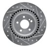 631-63042L Drilled/Slotted Brake Rotor [Silver], 2001-2002 Mercedes-Benz, Position: Rear Left - image 3