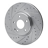 631-63045L Drilled/Slotted Brake Rotor [Silver], 1996-1997 Mercedes-Benz, Position: Front Left - image 1