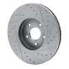 631-63045L Drilled/Slotted Brake Rotor [Silver], 1996-1997 Mercedes-Benz, Position: Front Left - image 3