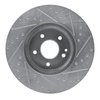 631-63045L Drilled/Slotted Brake Rotor [Silver], 1996-1997 Mercedes-Benz, Position: Front Left - image 4