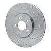 631-63046R Drilled/Slotted Brake Rotor [Silver], 2000-2006 Multiple Makes/Models, Position: Front Right - image 1