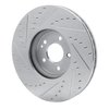 631-63046R Drilled/Slotted Brake Rotor [Silver], 2000-2006 Multiple Makes/Models, Position: Front Right - image 3