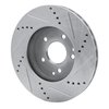 631-63047L Drilled/Slotted Brake Rotor [Silver], 1996-2015 Mercedes-Benz, Position: Front Left - image 4