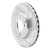 631-63047R Drilled/Slotted Brake Rotor [Silver], 1996-2015 Mercedes-Benz, Position: Front Right - image 2