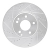 631-63048L Drilled/Slotted Brake Rotor [Silver], 1996-2011 Multiple Makes/Models, Position: Front Left - image 1
