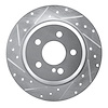 631-63051L Drilled/Slotted Brake Rotor [Silver], 2003-2016 Mercedes-Benz, Position: Rear Left - image 1