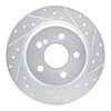 631-63051R Drilled/Slotted Brake Rotor [Silver], 2003-2016 Mercedes-Benz, Position: Rear Right