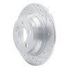 631-63051R Drilled/Slotted Brake Rotor [Silver], 2003-2016 Mercedes-Benz, Position: Rear Right - image 2