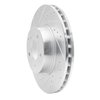 631-63052L Drilled/Slotted Brake Rotor [Silver], 2003-2006 Mercedes-Benz, Position: Front Left - image 3