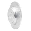 631-63060L Drilled/Slotted Brake Rotor [Silver], 2003-2006 Mercedes-Benz, Position: Rear Left - image 2