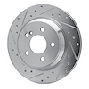 631-63064L Drilled/Slotted Brake Rotor [Silver], 2003-2013 Mercedes-Benz, Position: Rear Left - image 1