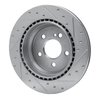 631-63064L Drilled/Slotted Brake Rotor [Silver], 2003-2013 Mercedes-Benz, Position: Rear Left - image 3