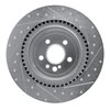 631-63069L Drilled/Slotted Brake Rotor [Silver], 2005-2013 Mercedes-Benz, Position: Rear Left - image 2