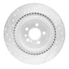 631-63069R Drilled/Slotted Brake Rotor [Silver], 2005-2013 Mercedes-Benz, Position: Rear Right - image 2