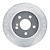 631-63071L Drilled/Slotted Brake Rotor [Silver], 2003-2006 Mercedes-Benz, Position: Rear Left - image 1