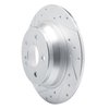 631-63071L Drilled/Slotted Brake Rotor [Silver], 2003-2006 Mercedes-Benz, Position: Rear Left - image 2