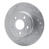 631-63086L Drilled/Slotted Brake Rotor [Silver], 2008-2015 Mercedes-Benz, Position: Rear Left - image 2
