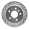 631-63087L Drilled/Slotted Brake Rotor [Silver], 2006-2011 Mercedes-Benz, Position: Rear Left - image 1