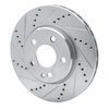 631-63088L Drilled/Slotted Brake Rotor [Silver], 2006-2011 Mercedes-Benz, Position: Front Left - image 2
