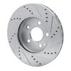 631-63088L Drilled/Slotted Brake Rotor [Silver], 2006-2011 Mercedes-Benz, Position: Front Left - image 4