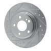 631-63099L Drilled/Slotted Brake Rotor [Silver], 2012-2020 Mercedes-Benz, Position: Rear Left - image 2
