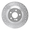 631-63102L Drilled/Slotted Brake Rotor [Silver], 2013-2020 Mercedes-Benz, Position: Rear Left - image 1