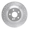 631-63102R Drilled/Slotted Brake Rotor [Silver], 2013-2020 Mercedes-Benz, Position: Rear Right - image 2
