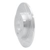 631-63107R Drilled/Slotted Brake Rotor [Silver], 2014-2020 Multiple Makes/Models, Position: Rear Right - image 2