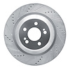 631-63113L Drilled/Slotted Brake Rotor [Silver], 2014-2021 Mercedes-Benz, Position: Rear Left
