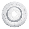 631-63113R Drilled/Slotted Brake Rotor [Silver], 2014-2021 Mercedes-Benz, Position: Rear Right - image 1
